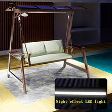 DGHJK Altalene da Esterno con Cuscini e tettuccio, Portico Altalena Sedia da Esterno Sedia da Esterno Altalena Panca Set Perfetto per Patio, Giardino, Portico e Bordo Piscina