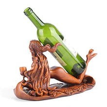 NoBrand - Portabottiglie di vino, a forma di ragazza, in resina