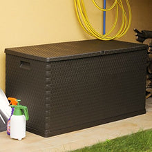 Tuduo - Contenitore da giardino, 420 l, marrone