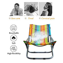 WUTONG Lettini da Giardino e reclinabili - Angolo Regolabile - Sedia da Lettura ergonomica Pieghevole Sedie da Ufficio Leggere con braccioli