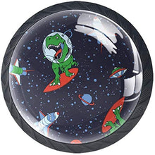 Astronaut Dinosaur Space Rocket Pomelli per Porta Set di 4 Pomelli per Mobili Manopole per Cassetti Cucina Armadio Vetro