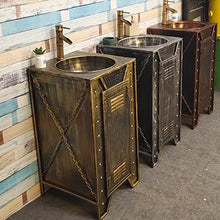 ZTGL Set di Mobili da Bagno Mobili da Bagno Mobili di Stoccaggio in Stile Industriale,Rosso,with Mirror