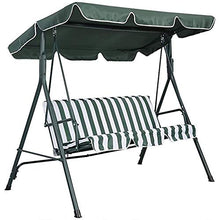 Wimark, copertura di ricambio per altalena da giardino, veranda, patio e altalena, per altalena (2 e 3 posti), marrone