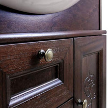 Shop Chic Mobile Bagno 85 cm Arte povera Completo con Specchio e intarsi