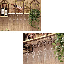 Leifeng Tower Classico Wine Rack Ferro battuto Telaio in Laminato di Legno, Nordic Vento Wall Hanging Forma Tre Casa Creativa Wine Rack Domestica Wine Rack Rack (Color : Black)