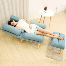 ZEQUAN Sedia Pieghevole Pieghevole per Camera da Letto con Balcone Pigro Multiuso (Color : Lake Blue)