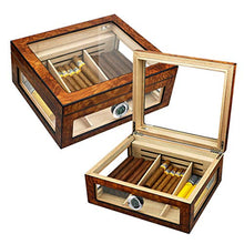 Scatola Per Sigari Humidor Con Umidificatore - Humidor Con Igrometro Digitale - Humidor Desktop