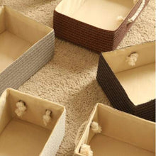 ZhuFengshop Comodino Rattan Storage Locker Comò in Paglia di Grano Comodino Side Table