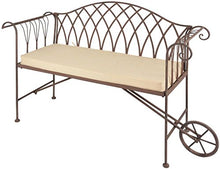 Esschert Design Cuscino Esterno da Panchina Giardino 98,5x39,5 cm Beige MF019