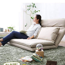 Zhangming WWW Divano Letto Pigro Regolabile Pieghevole Doppio Tempo Libero Multifunzione (Grigio) (Colore : Coffee)