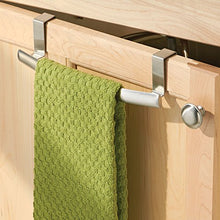 InterDesign Axis Portasciugamani da Armadio, Curvo, Acciaio, Argento, 24.5x7x6 cm