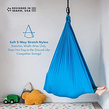 Altalena Terapeutica Interna Bambino Con Esigenze Speciali In Lycra Ideale Per Autismo, Adhd, Asperger E Integrazione Sensoriale Amache Da Coccole ( Color : Dark green , Size : 150x280CM/59×110in )