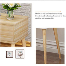 YSXFS Comodino, Castelli con Comodini, Comodini con Un Cassetto con Tavolino da caffè Tavolino da caffè Tavolino con Gambe in Legno Massello 44 * 35 * 59 Cm (Color : Black)