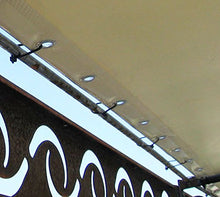 TUTTOPERGOLE Ricambio Telo PVC Bianco 300 CM X 250 CM per Gazebo Pergola in Ferro