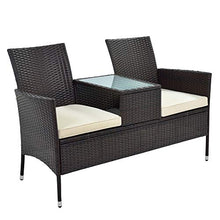 Set Mobili da Giardino Set Mobili da Esterno Arredamento Da Giardino In Rattan Set Da Giardino Panco Da Giardino Giardino Divano Patio Rattan Mobili Divano Weatherproof Per Il Cortile Del Patio A Bord