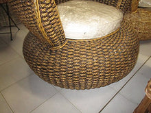 fantasie d oriente Poltrona Relax Rattan BANANO Arredamento Giardino Vimini per Esterno Interno