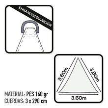 AKTIVE 53904 - Gazebo a Vela Bianco Triangolare 360x360x360 cm