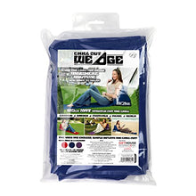 IGGI - Cuscino Lungo con Schienale rialzato, Modello Sedia a Sdraio, per Campeggio e Giardino, Colore: Blu
