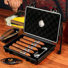 XZJJZ Handmade Cigar Humidor - Cedro-Allineato umidificatore e Rimovibile Vassoio Portatile Leggero Cigar Box Gift Set