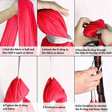 WCX - Amaca elastica per interni e interni, per yoga, regolabile, con autismo, ideale per integrazione sensoriale