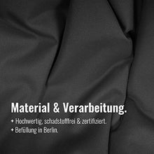 Pouf a forma di cuscino di misura XL, per interni ed esterni, in 12 colori Anthrazit