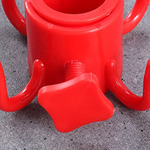 LIOOBO Gancio Appeso da Ombrello Spiaggia Gancio in Plastica a 4 Fori (Rosso)