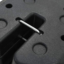 Festnight- Piastre di Peso per Gazebo in Cemento 4 pz 220x30 mm Nero