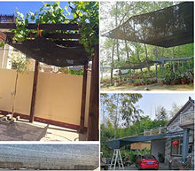 Net Mesh Shade Net, Sunblock Nero 60-70% Bordo in Tessuto Plastificato con Occhielli, Ideale per Piante/Canile/Tetto (Size : 10x10m)