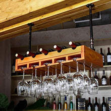 NSYNSY Portabottiglie a soffitto Portabottiglie a Parete Portabottiglie | Portabottiglie e Bicchiere | Arredamento per la casa e la Cucina | Rack di stoccaggio | Espositore per Decorazioni da Bar |