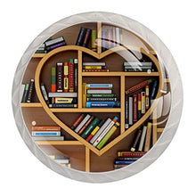 Maniglie per cassetti Manopole per cassetti Manopole rotonde Confezione da 4 per armadietto, cassetti, cassettiere, cassettiere ecc - Love Bookshelf