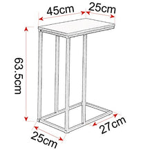 eSituro Tavolino da Salotto Moderno Tavolino Divano da caffè in MDF Tavolino Basso Legno Scuro 45x25x63cm SCD0015