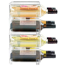 mDesign Portabottiglie Vino in Plastica Robusta - Bottigliera e Scaffale Porta Vino per conservazione ottimale di vini - Struttura componibile - Per 8 bottiglie