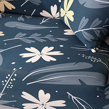 Copridivano Elasticizzato 1/2/3/4 posti, Fodera per Divano Antiscivolo con Elastico, Stampa Floreale (Copridivano 2 posti, Lily-Dark Green)