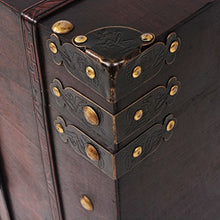 xingshuoonline baule Vintage di legno 66 x 38 x 40 cm