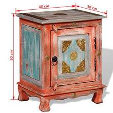 vidaXL Comodino in Legno di Mango Arancione Cassettiera Mobiletto Camera Letto