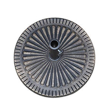 Angel Living® 14kg Base per ombrellone in poliresina Bronzo e Acciaio