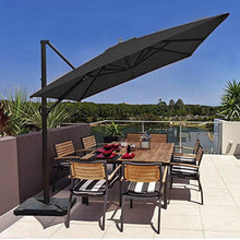 SORARA Roma Basic Parasole a sbalzo, Grigio, 2,5 x 3 m, manovella