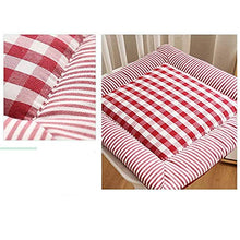 eewopjkj Set di 4 Cuscini per sedie Cuscini per sedili Cuscini per Sedia Cuscino per Schienale Alto Cuscino per Sedia da Giardino in Cotone e Lino con Orlo Design con Cravatta Cuscino per Sedile a s
