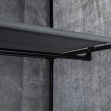 Axentia Armadio Pieghevole, Acciaio Legato, Nero/Grigio, ca. 60 x 148 x 45 cm