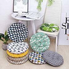 eewopjkj Cuscino per Sedile Rotondo Set di 4 Cuscini per Sedia Cuscino Edizione Bordo Sedile 40 x 40 cm Cuscino per Sedia da Giardino poggiapiedi da Giardino Balcone terrazza E