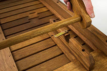 AVANTI TRENDSTORE - Malvi - Tavolo da Giardino, Pieghevole, in Legno Massiccio. Disponibile in 2 Diverse Misure. (Lap 75x72,5x75 cm)