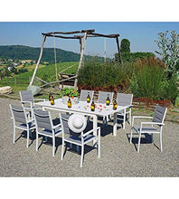 Sedia Segesta bianco/grigio impilabile