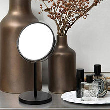 ZCM Specchio Cosmetico per Trucco, Specchio Bifacciale Desktop Specchio Ingrandimento 3X Specchio Cosmetico Specchio da Bagno Girevole A 360 °