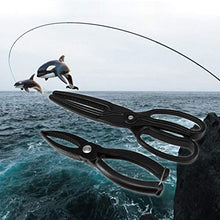 ASFD Plastica ABS Leggero No Ruggine Durevole Pratico Dispositivo di Controllo del Pesce Solido Nero