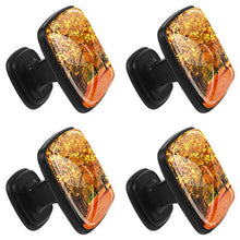 Acero d'autunno 4 PCS Pomelli per Porta, Pomolo per Mobile, Pomelli per Mobili con Viti, Maniglia per Armadietto, Pomelli per Porta, Pomelli per Cassetti per Porta, Armadio, Cassetto e Credenza