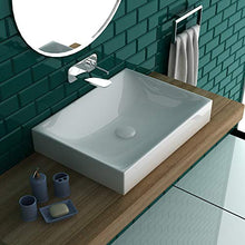 bad1a - Lavabo da Bagno in Ceramica, Bianco