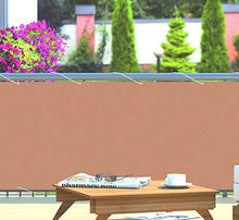 Hecht Paravento per balcone, 6 x 90 cm, marrone, con cordino, 300820102-HE