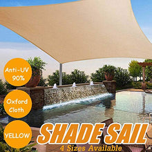 iSpchen Vela per Tenda da Sole Rettangolare con Protezione UV per Balcone, terrazza, Giardino, Campeggio