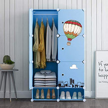 Armadio portatile Appeso Appeso Armadio Semplice armadio Assemblaggio Armadio Armadio Armadio in plastica Armadio Armadio Armadio per stoccaggio Armadio combinazione (Dimensione: 75x47x129cm) yqaae