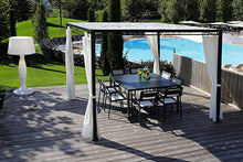 RD ITALIA Tavolo da Giardino 140x140 cm in Acciaio Dorio Antracite